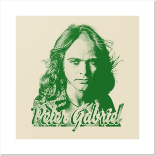 33 peter gabriel - green solid style Posters and Art